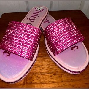 Brand New Pink Juicy Couture Sandals Size 10.